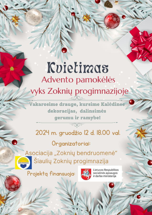 Kvietimas Zokniu bendruomenes 2024 12 12